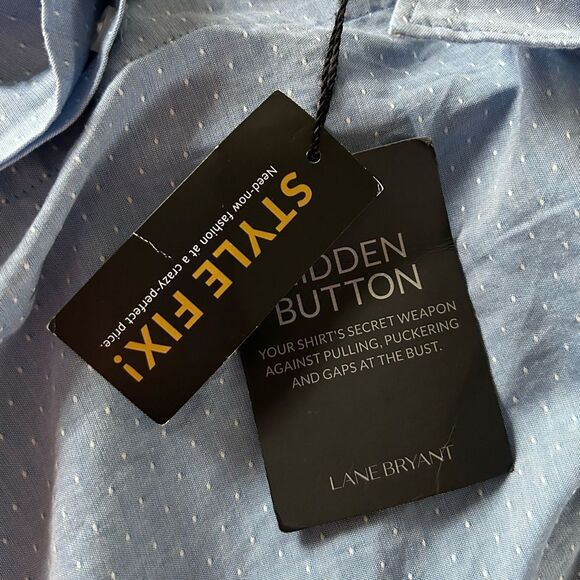NWT … LANE BRYANT “Size: 22” Button Down Shirt - Picture 4 of 5